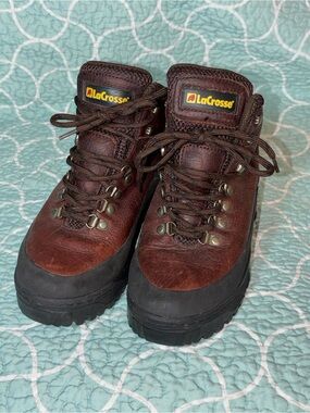 LaCrosse Brown and Black Leather Outdoor Boots